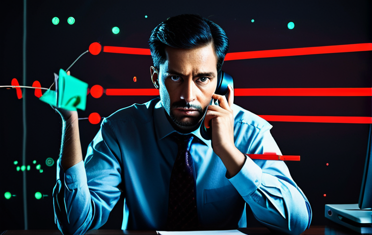 A professional adult in a modest business casual outfit, looking concerned while sitting at a desk. On the desk, an old-fashioned dial telephone and a sticky note with an extremely simple, common password are visible. In the background, abstract, dynamic digital threats are subtly depicted through glowing red lines and binary code, symbolizing automated cyber attacks that easily bypass weak defenses. The scene conveys the outdated nature of simple security in today's digital world. Fully clothed, appropriate attire, safe for work, appropriate content, professional, perfect anatomy, correct proportions, natural pose, well-formed hands, proper finger count, natural body proportions, high quality, conceptual image, dramatic lighting.