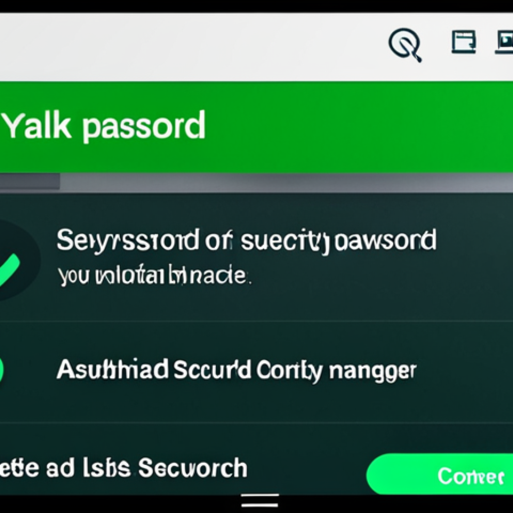 Secure Password Manager**
"A clean, modern graphic of a smartphone displaying a password manager app interface. The app shows a list of secure passwords with strong indicators (green checkmarks, high strength bars). The background is a blurred image of a friendly, diverse group of people working together. Clearly visible is the padlock icon, symbolizing security. Safe for work. Appropriate content. Fully clothed. Professional. Perfect anatomy. Natural proportions. High-resolution digital illustration."
**