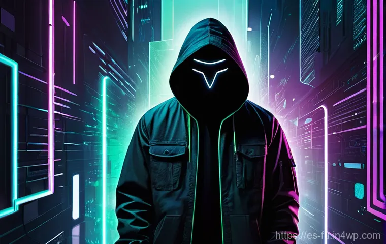 패스워드 관리 시스템의 사용 동향 분석 - **Prompt 1: Navigating the Cyber Jungle**
A lone figure, a young adult (wearing modern, casual a...