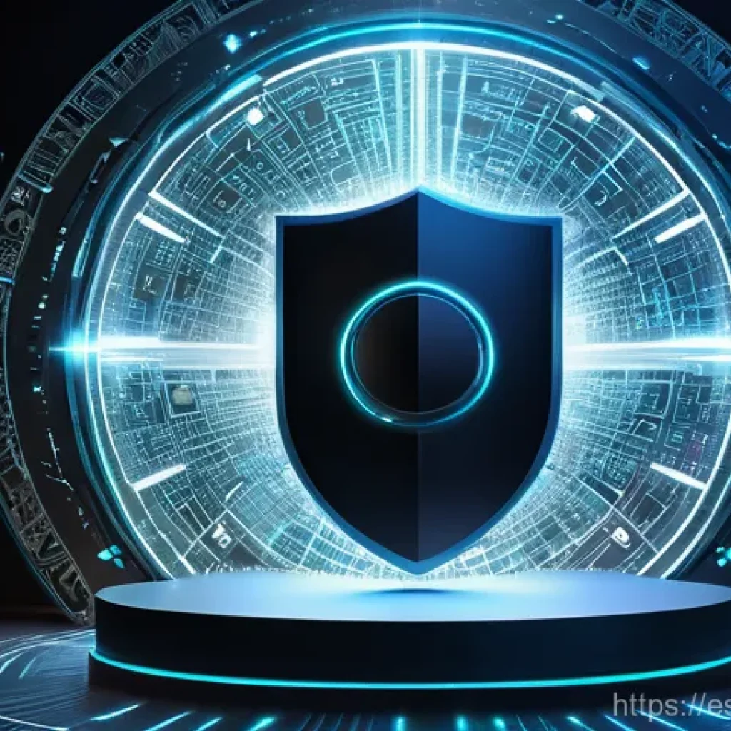 패스워드 관리 시스템의 데이터 암호화 기술 - **Digital Fortress: The Invisible Armor of Encryption**
An abstract, ethereal depiction of digit...