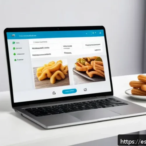 Home 32 비밀번호 관리 시스템의 서비스 품질 기준 - A modern digital workspace scene featuring a confident Spanish professional using a sleek laptop and...