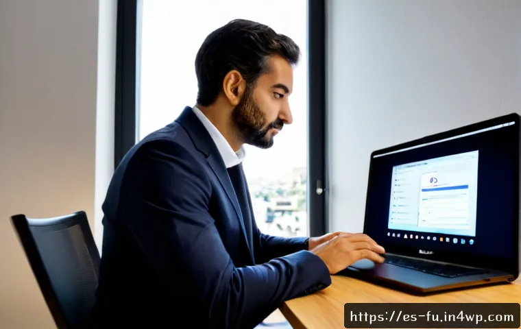 Home 17 비밀번호 관리 시스템의 보안 솔루션 제안 - Photorealistic cybersecurity consultant in a modern Madrid office, demonstrating a secure password m...